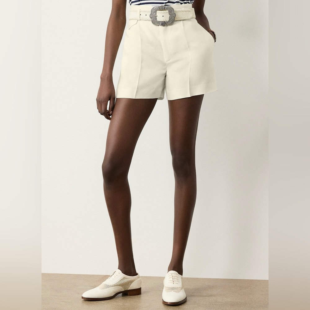 RALPH LAUREN COLLECTION DENISE LINEN SHORT